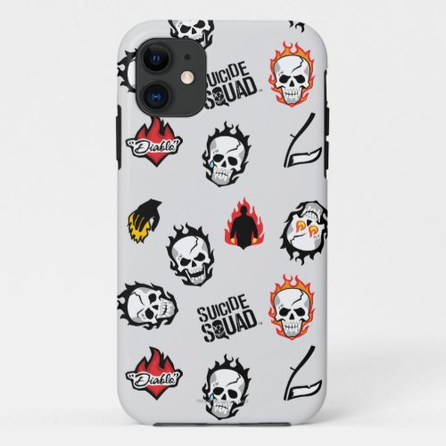 Suicide Squad  Diablo Emoji Pattern iPhone 11 Case