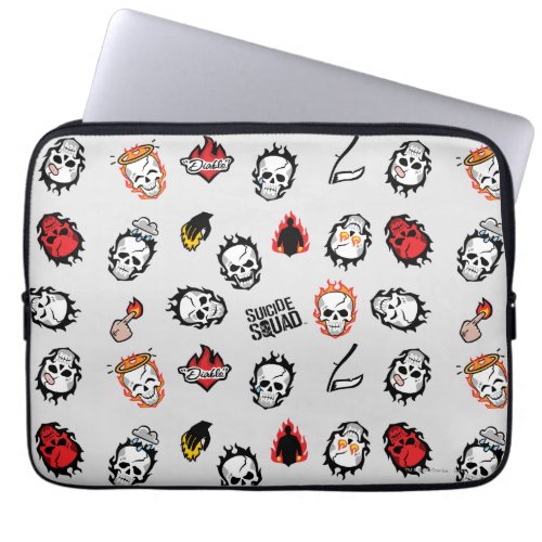Suicide Squad  Diablo Emoji Pattern Laptop Sleeve