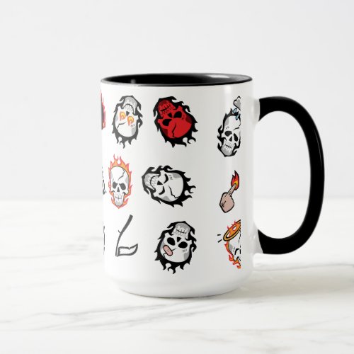 Suicide Squad  Diablo Emoji Pattern Mug