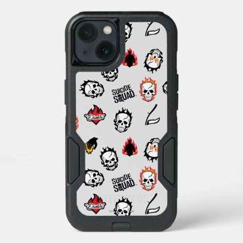 Suicide Squad  Diablo Emoji Pattern iPhone 13 Case