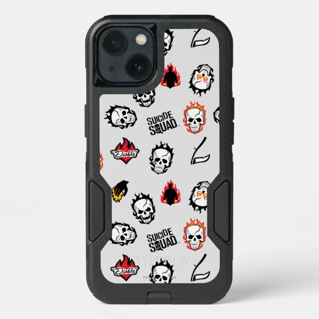 Suicide Squad | Diablo Emoji Pattern Otterbox iPhone Case (Back)