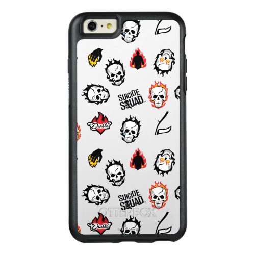 Suicide Squad  Diablo Emoji Pattern OtterBox iPhone 66s Plus Case