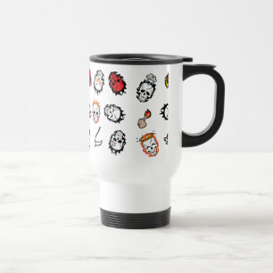 Suicide Squad Diablo Emoji Pattern Travel Mug