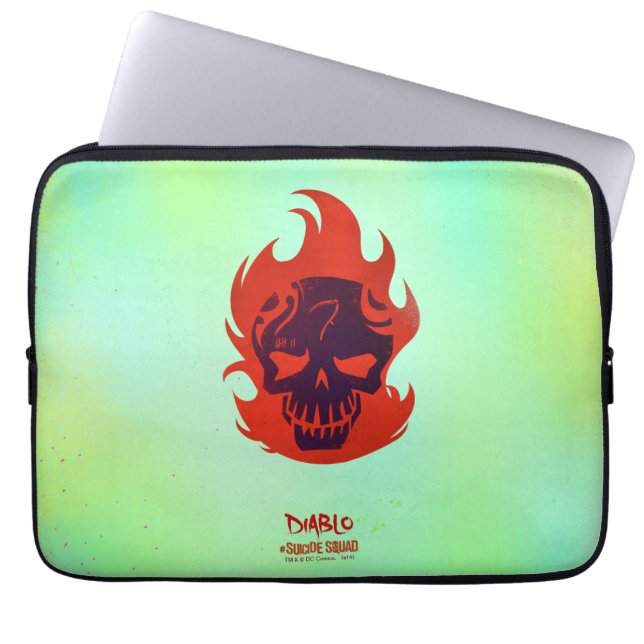 Suicide Squad | Diablo Head Icon Laptop Sleeve (Front)