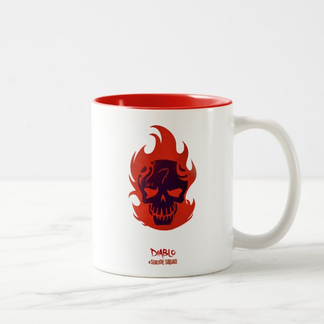 Suicide Squad | Diablo Head Icon Two-Tone Coffee Mug (Right)