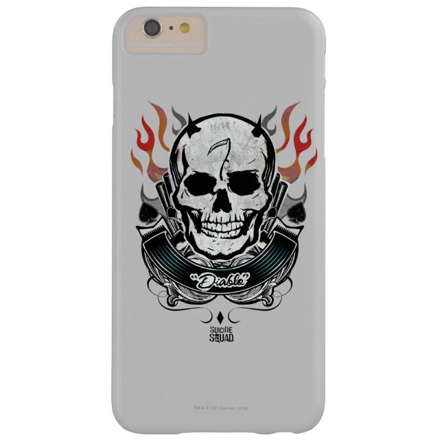 Suicide Squad | Diablo Skull & Flames Tattoo Art Case-Mate iPhone Case (Back)
