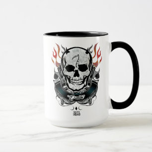 Suicide Squad   Diablo Skull & Flames Tattoo Art Mug