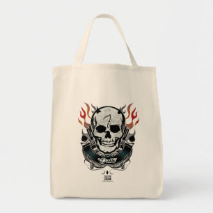 Suicide Squad Diablo Skull & Flames Tattoo Art Tote Bag
