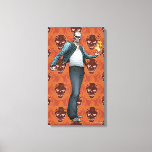 Suicide Squad El Diablo Comic Book Art Canvas Print
