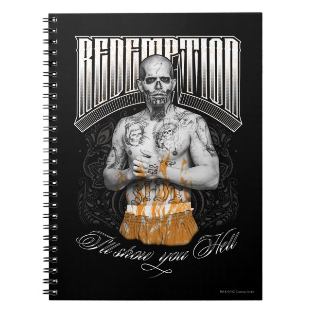 Suicide Squad | El Diablo "Redemption" Tattoo Notebook (Front)