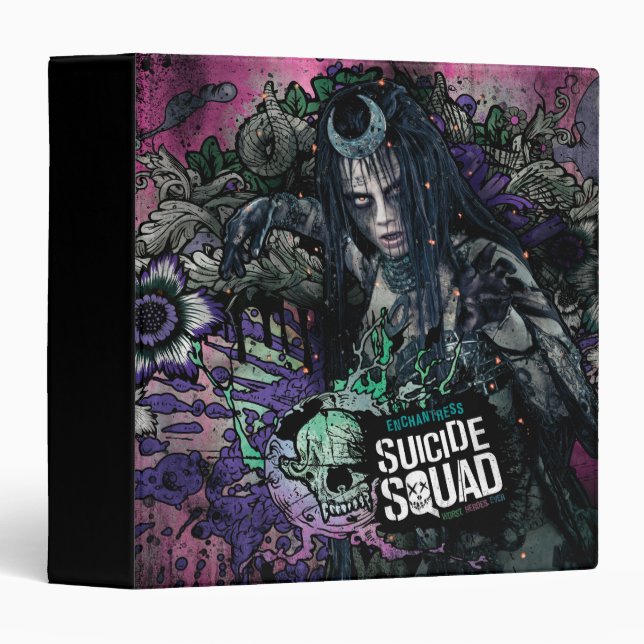 Suicide Squad | Enchantress Character Graffiti 3 Ring Binder (Front/Spine)