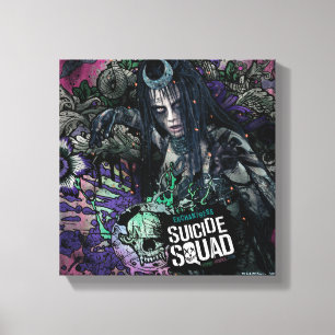Suicide Squad Enchantress Character Graffiti Canvas Print
