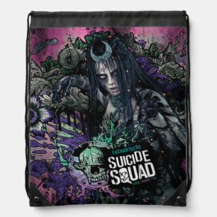 Suicide Squad Enchantress Character Graffiti Drawstring Bag