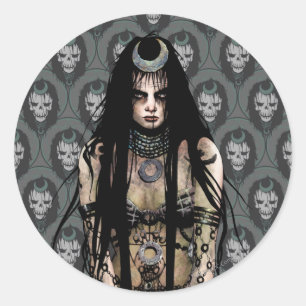 Suicide Squad Enchantress Classic Round Sticker