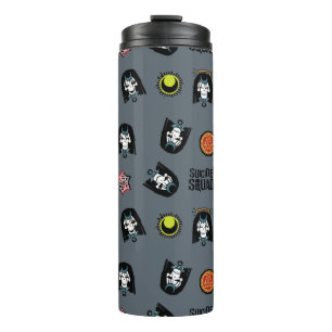 Suicide Squad Enchantress Emoji Pattern Thermal Tumbler