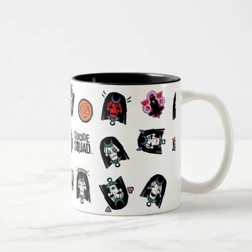 Suicide Squad  Enchantress Emoji Pattern Two_Tone Coffee Mug