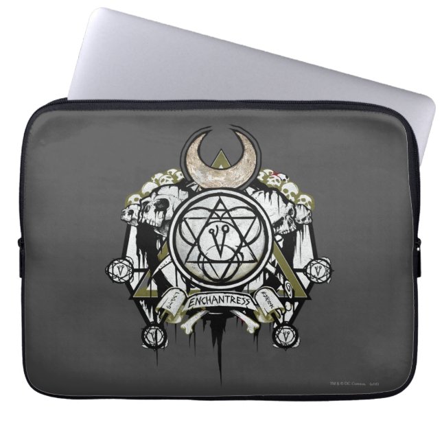 Suicide Squad | Enchantress Symbols Tattoo Art Laptop Sleeve (Front)