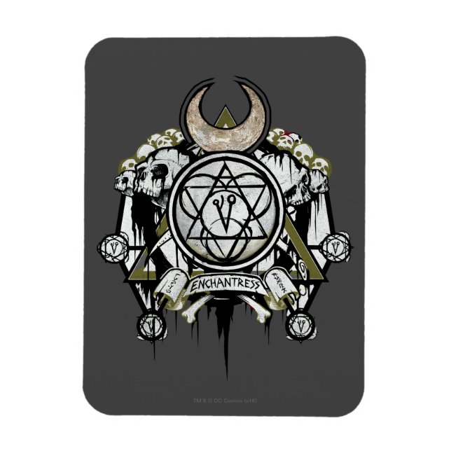 Suicide Squad | Enchantress Symbols Tattoo Art Magnet (Vertical)