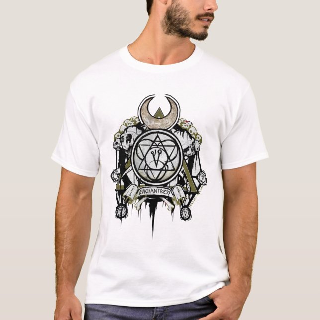 Suicide Squad | Enchantress Symbols Tattoo Art T-Shirt (Front)