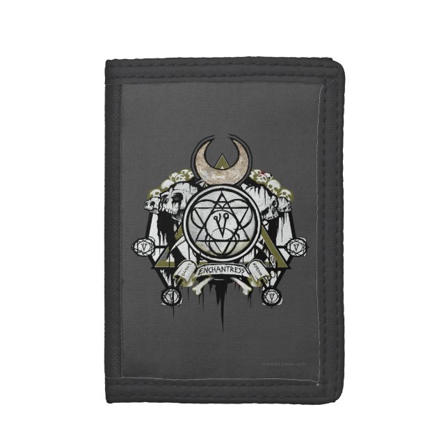 Suicide Squad | Enchantress Symbols Tattoo Art Tri-fold Wallet (Front Vertical)