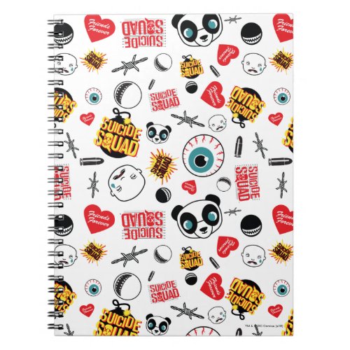 Suicide Squad  Friends Forever Pattern Notebook