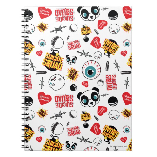Suicide Squad | Friends Forever Pattern Notebook (Front)