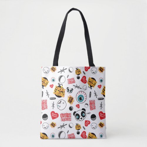 Suicide Squad  Friends Forever Pattern Tote Bag
