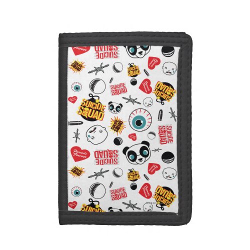 Suicide Squad  Friends Forever Pattern Tri_fold Wallet