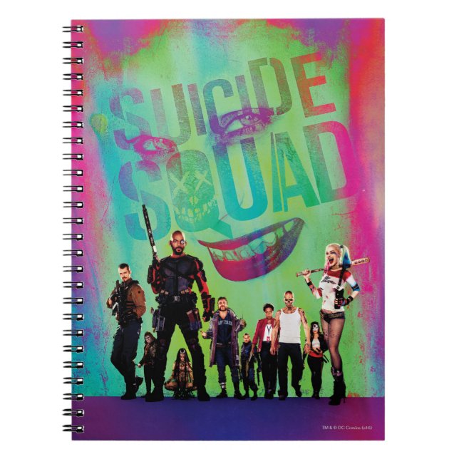 Suicide Squad | Green Joker & Squad Movie Poster Notebook (Front)