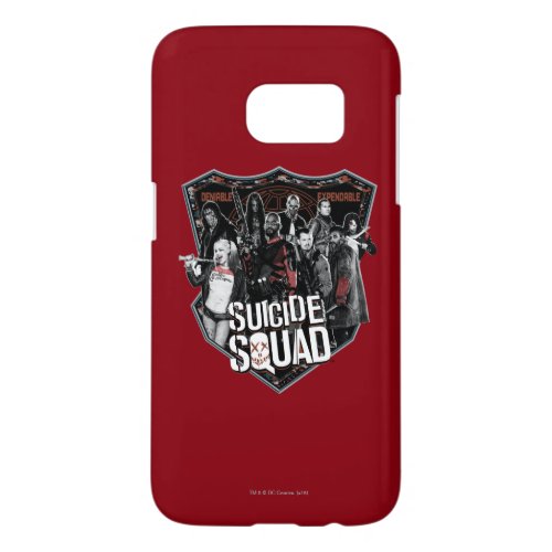 Suicide Squad  Group Badge Photo Samsung Galaxy S7 Case