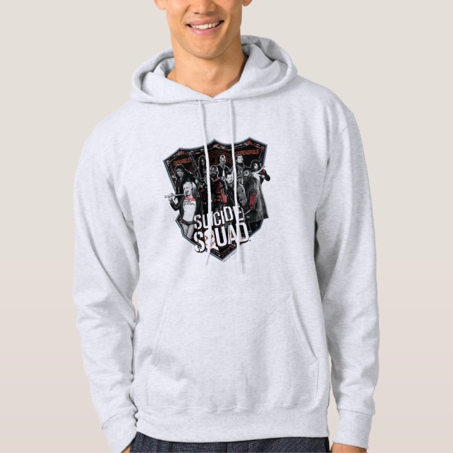 Suicide Squad | Group Badge Photo Hoodie (Front)