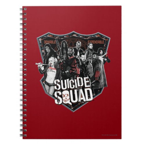 Suicide Squad  Group Badge Photo Notebook