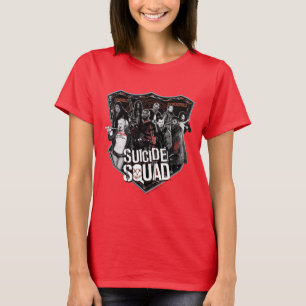 Suicide Squad Group Badge Photo T-Shirt