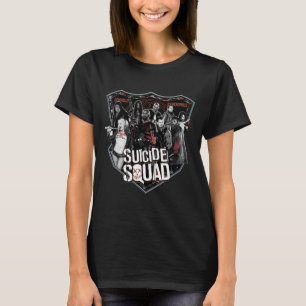 Suicide Squad Group Badge Photo T-Shirt
