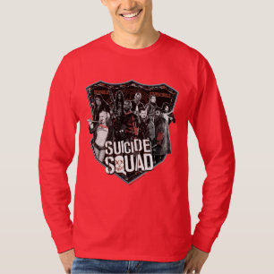Suicide Squad   Group Badge Photo T-Shirt