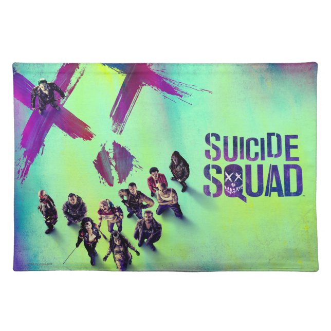Suicide Squad | Group Poster Cloth Placemat (Front)