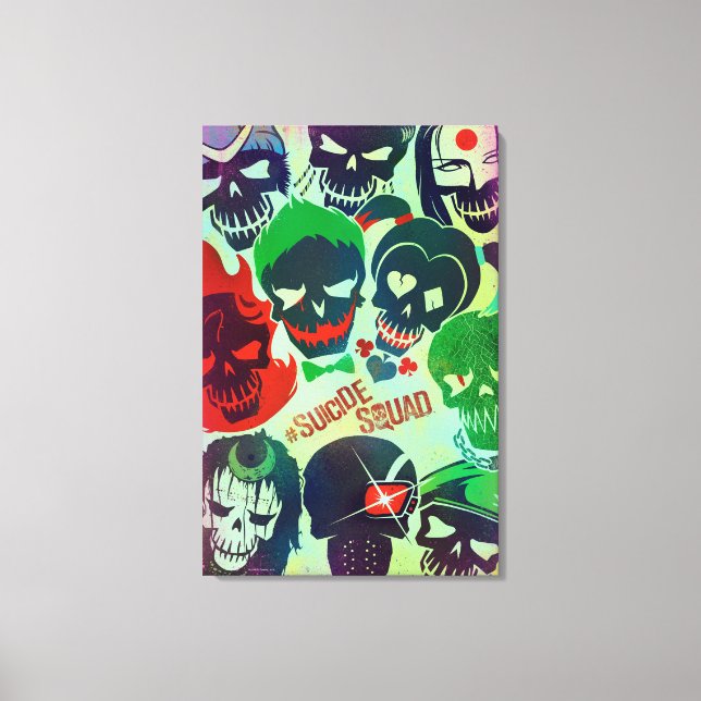 Suicide Squad | Group Toss Canvas Print (Front)