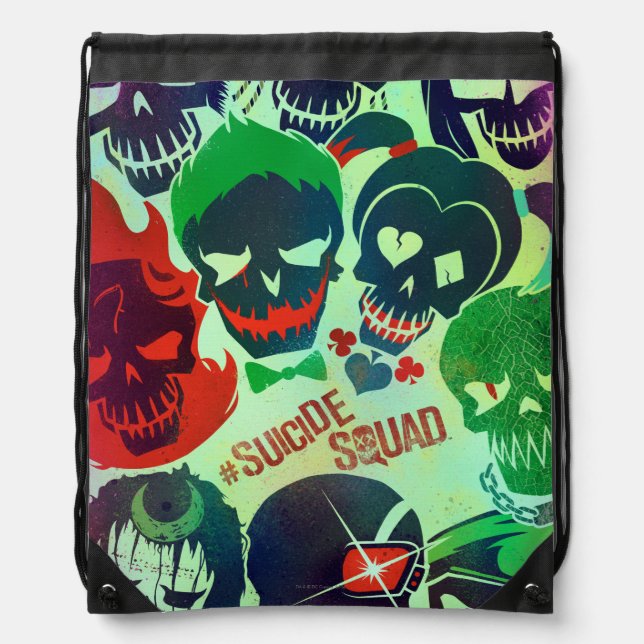 Suicide Squad | Group Toss Drawstring Bag (Front)