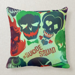 Suicide Squad Group Toss Throw Pillow