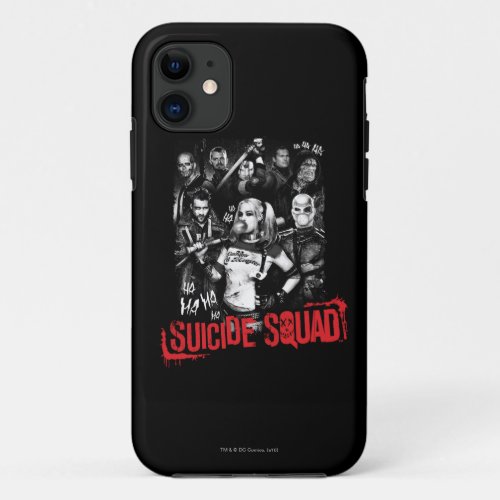 Suicide Squad  Grunge Group Photo iPhone 11 Case