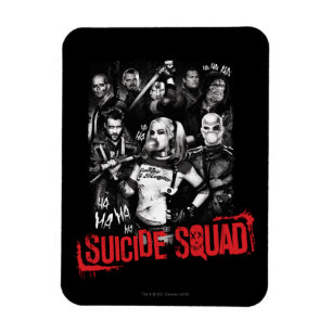 Suicide Squad   Grunge Group Photo Magnet