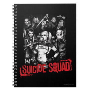 Suicide Squad Grunge Group Photo Notebook