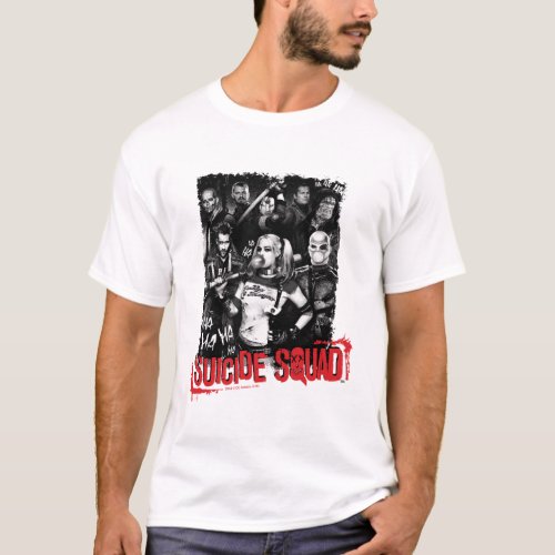 Suicide Squad  Grunge Group Photo T_Shirt