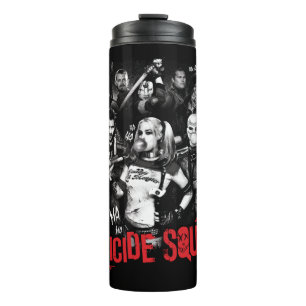 Suicide Squad   Grunge Group Photo Thermal Tumbler