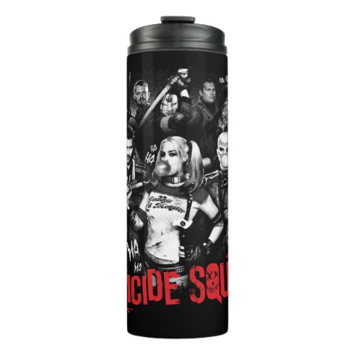 Suicide Squad  Grunge Group Photo Thermal Tumbler