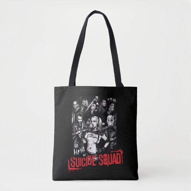 Suicide Squad | Grunge Group Photo Tote Bag (Front)