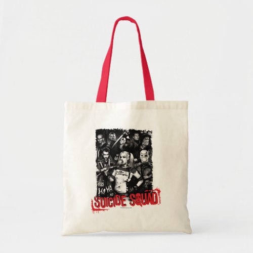Suicide Squad  Grunge Group Photo Tote Bag