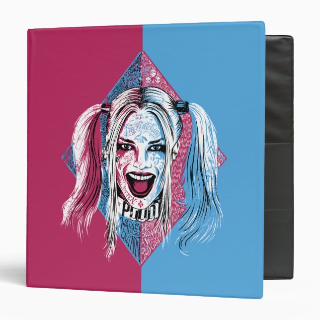 Suicide Squad | Harley Laugh 3 Ring Binder (Front/Inside)