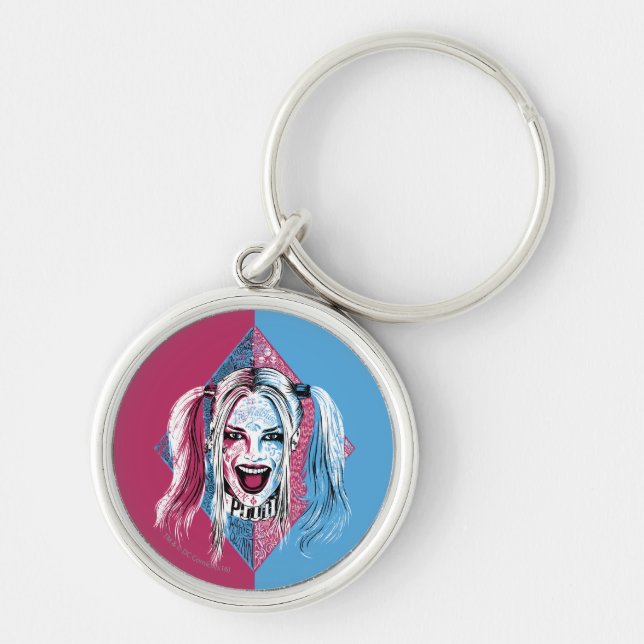 Suicide Squad | Harley Laugh Keychain (Front)