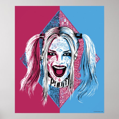 Suicide Squad  Harley Laugh Poster